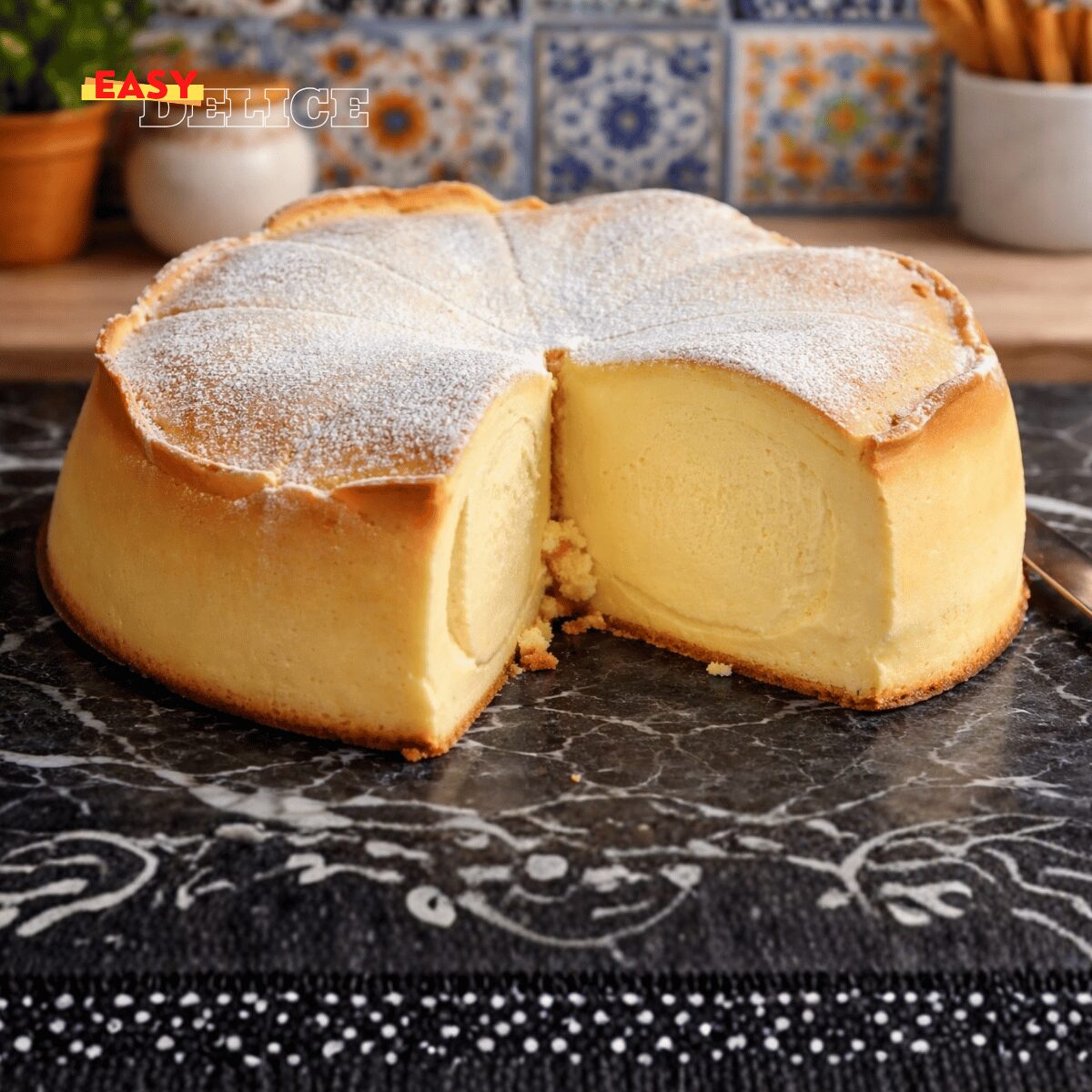 Gâteau Crémeux avec 3 Yaourts et 2 Œufs