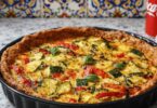 QUICHE COURGETTES, TOMATES & POIVRON
