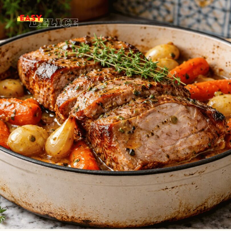 RÔTI DE VEAU AU JUS TENDRE AU FOUR