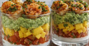 Crevettes Grillées à la Mangue et Guacamole