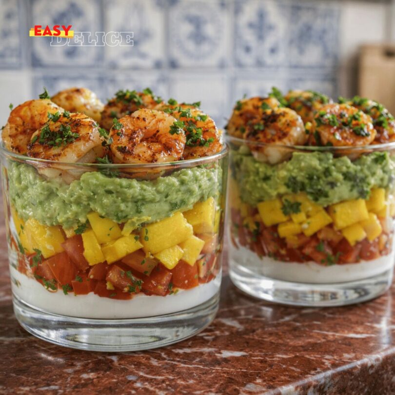 Crevettes Grillées à la Mangue et Guacamole