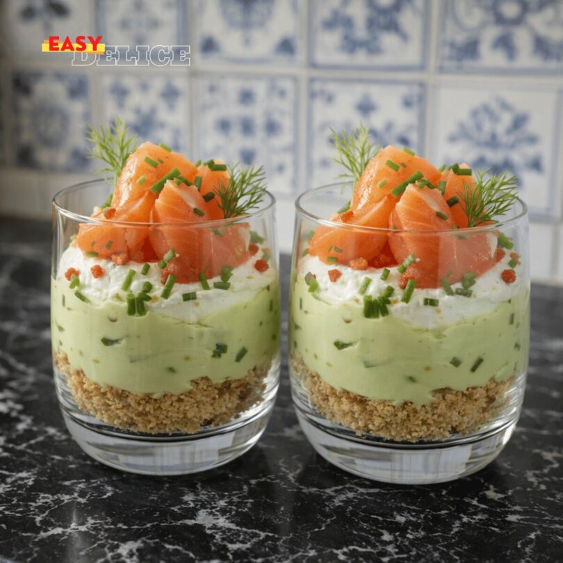 Mousse d'Avocat au Saumon Fumé