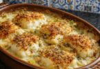 Gratin Cabillaud Poireaux Crème