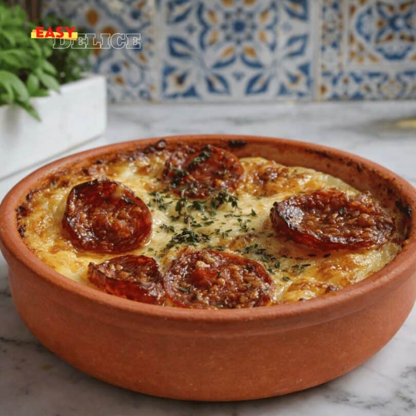 Clafoutis d’Endives au Chorizo