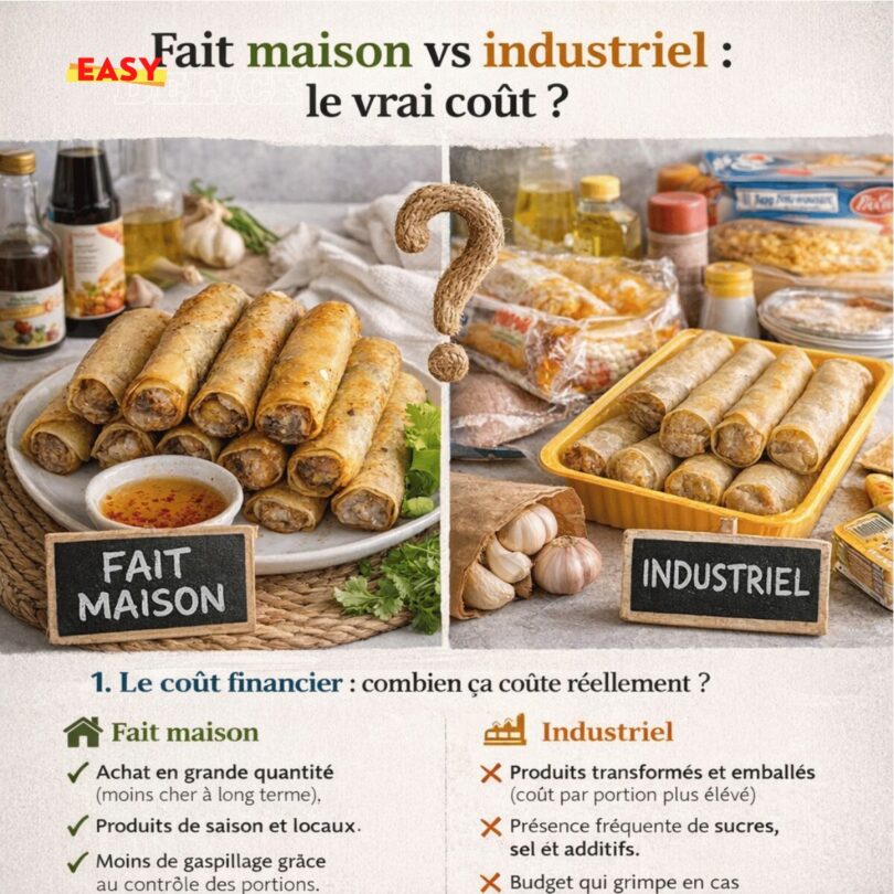 Fait maison vs industriel : le vrai coût ?
