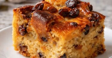 Pudding Maison Traditionnel aux Raisins