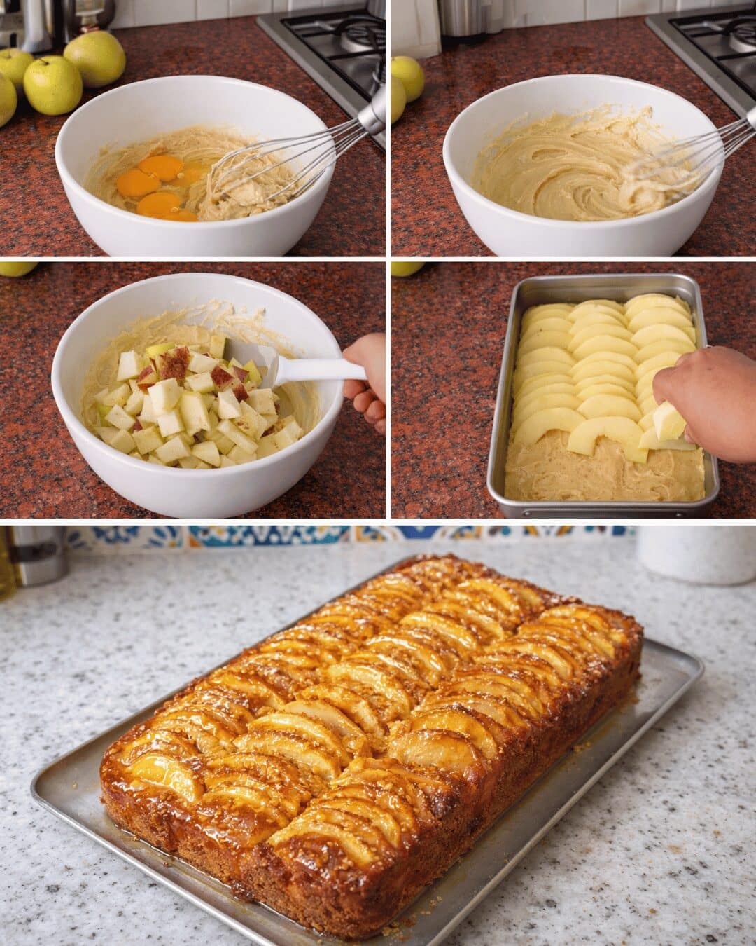 Gâteau Fondant aux Pommes Caramélisées