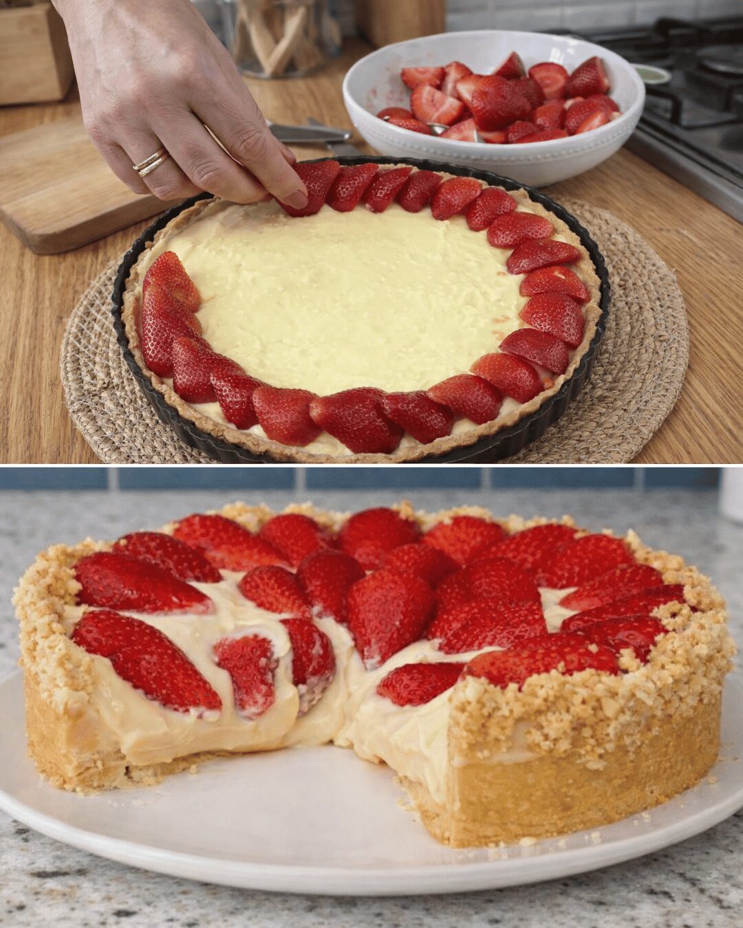 Tarte aux Fraises Crémeuse