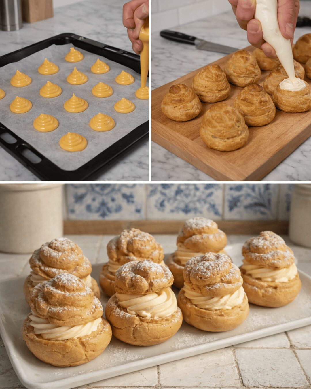 Les Choux à la Crème Pâtissière