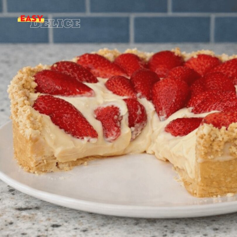 Tarte aux Fraises Crémeuse