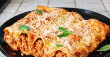 Cannellonis à la Viande Gratinés au Four