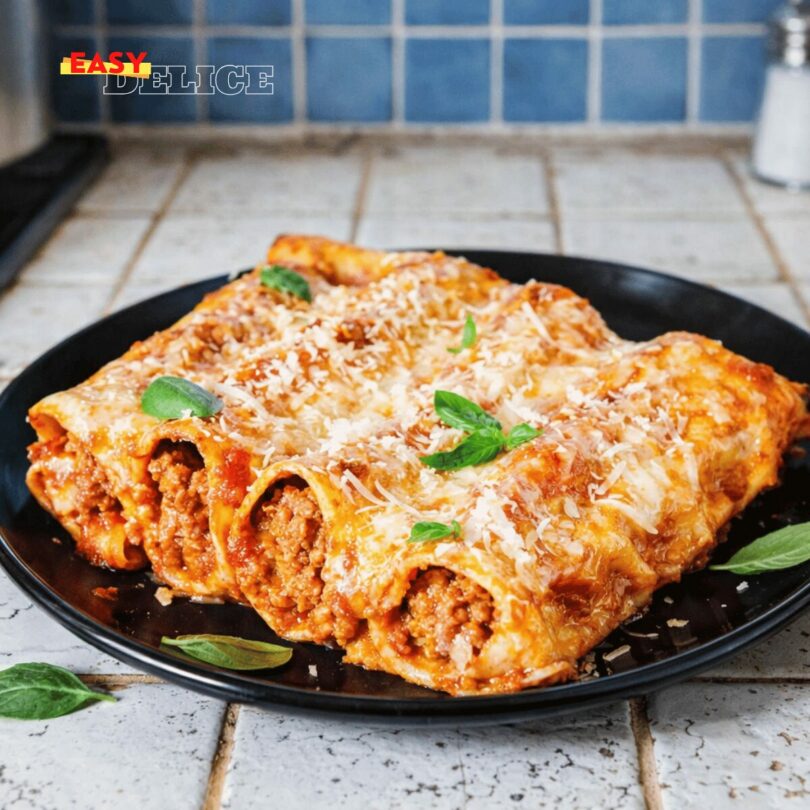 Cannellonis à la Viande Gratinés au Four