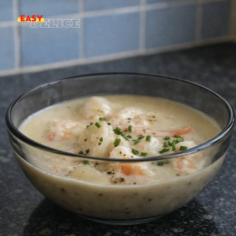Velouté de Coquilles Saint-Jacques crémeux et raffiné
