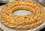 Couronne Feuilletée à la Crème Pralinée & Amandes