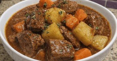 Bœuf Mijoté Fondant Sauce Riche et Parfumée