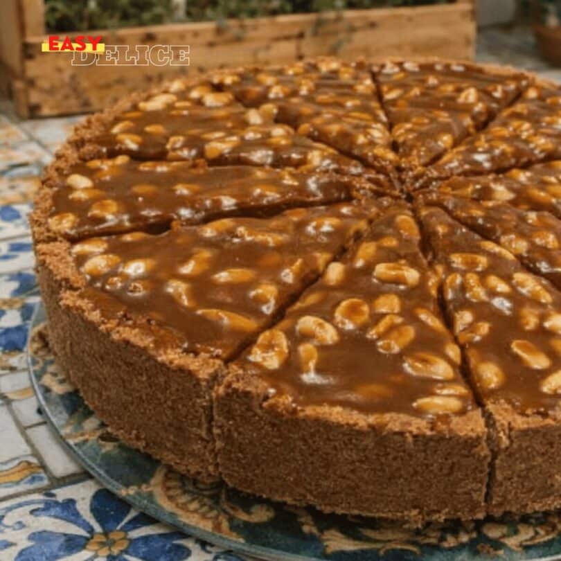 Tarte Caramel Cacahuètes Facile (Style Snickers)