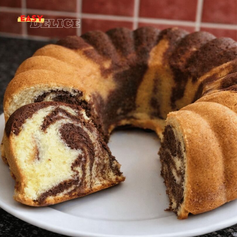 Cake Marbré Ultra Moelleux (Façon Chef – Résultat Garanti)