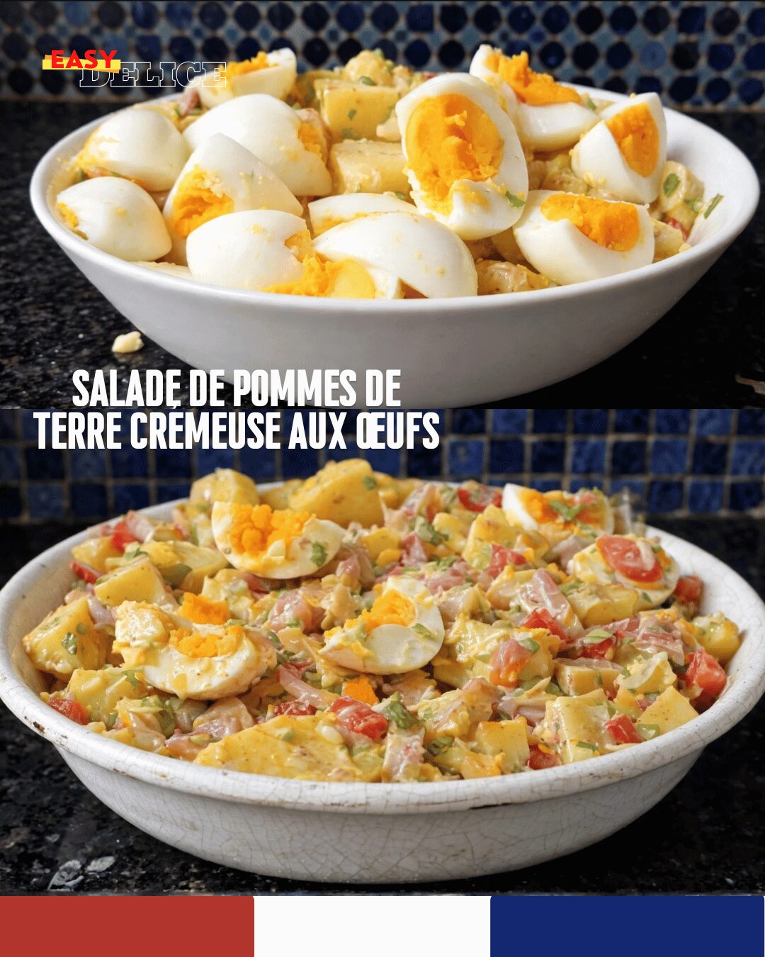 Salade Crémeuse Pommes de Terre & Œufs
