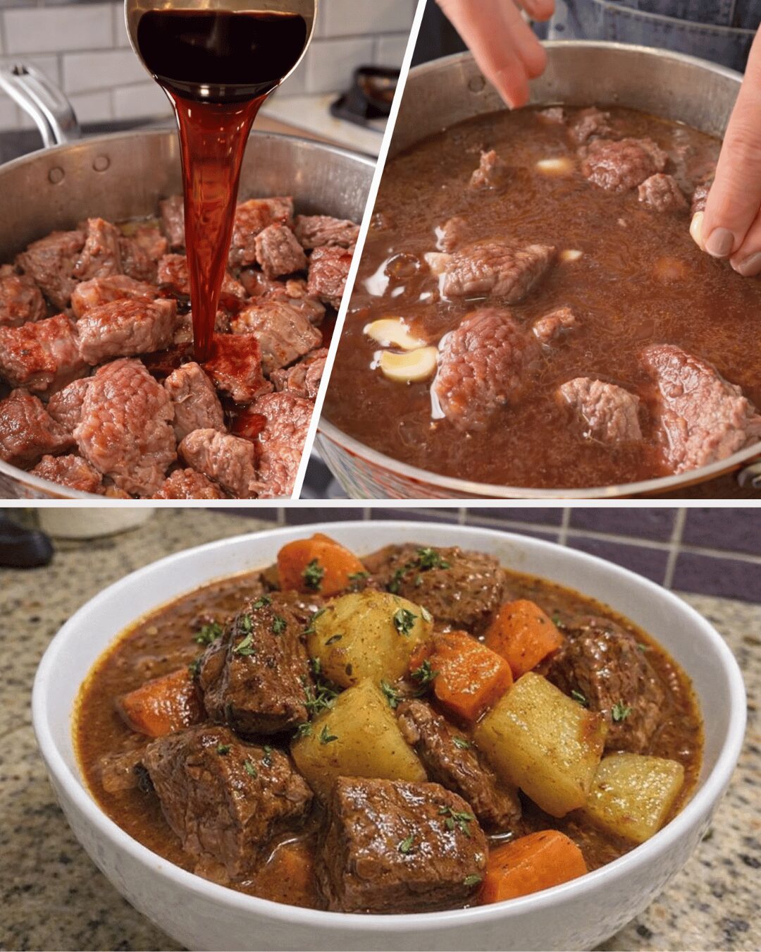 Bœuf Mijoté Fondant Sauce Riche et Parfumée