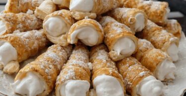 Cornets Feuilletés à la Crème Vanille (Façon Pâtisserie)