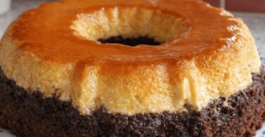 Gâteau Magique Flan & Chocolat au Caramel