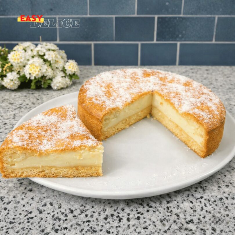 Gâteau Magique à la Vanille (3 Couches)