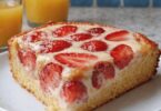 Gâteau Crémeux aux Fraises Façon Cheesecake Léger