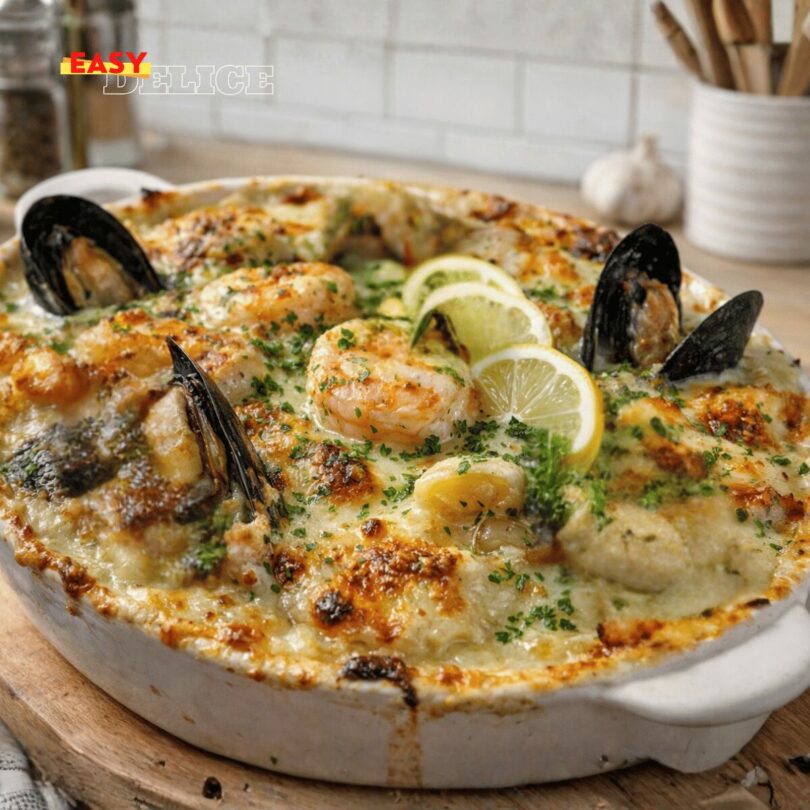 Gratin de Fruits de Mer Crémeux
