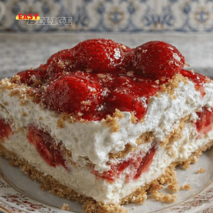 Cheesecake Fraise Sans Cuisson (Ultra Crémeux & Frais)