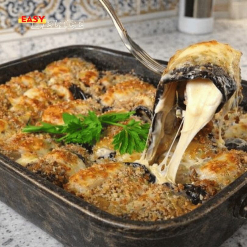 Roulés d’Aubergines Gratinés