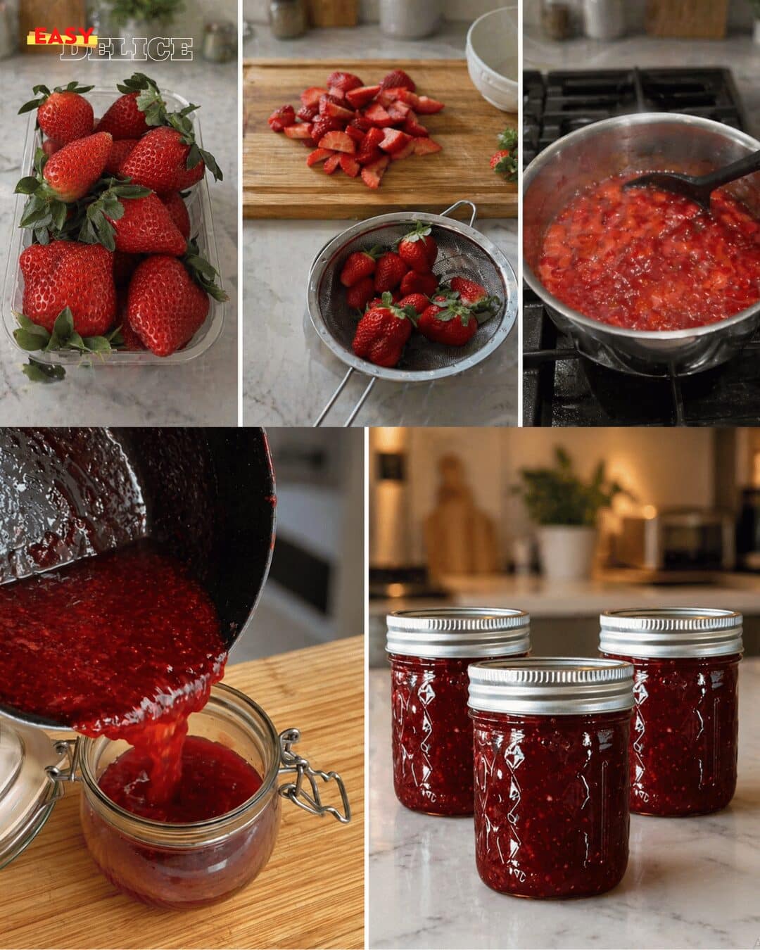 Confiture de Fraises Sans Sucre