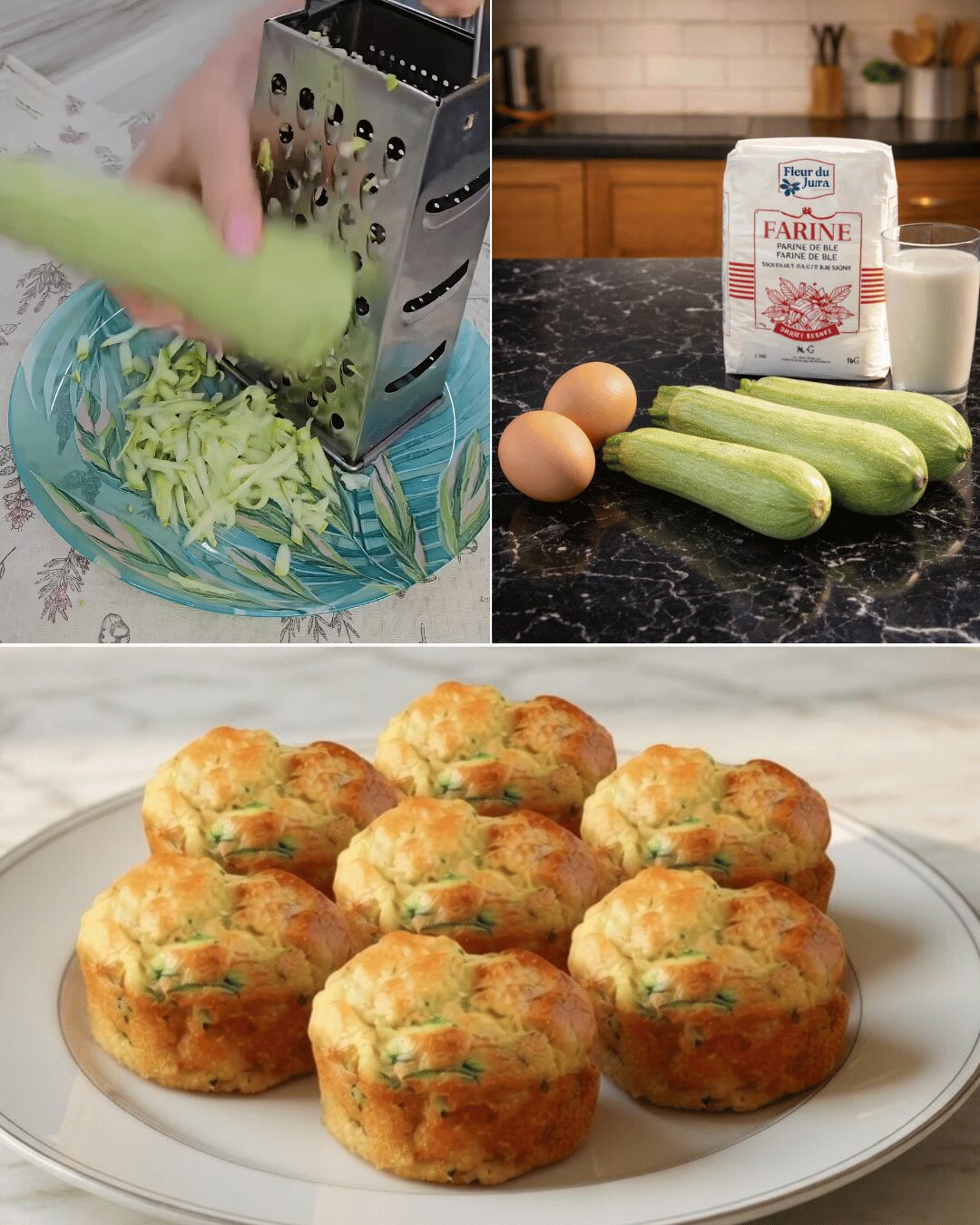 Muffins Salés Courgette & Parmesan