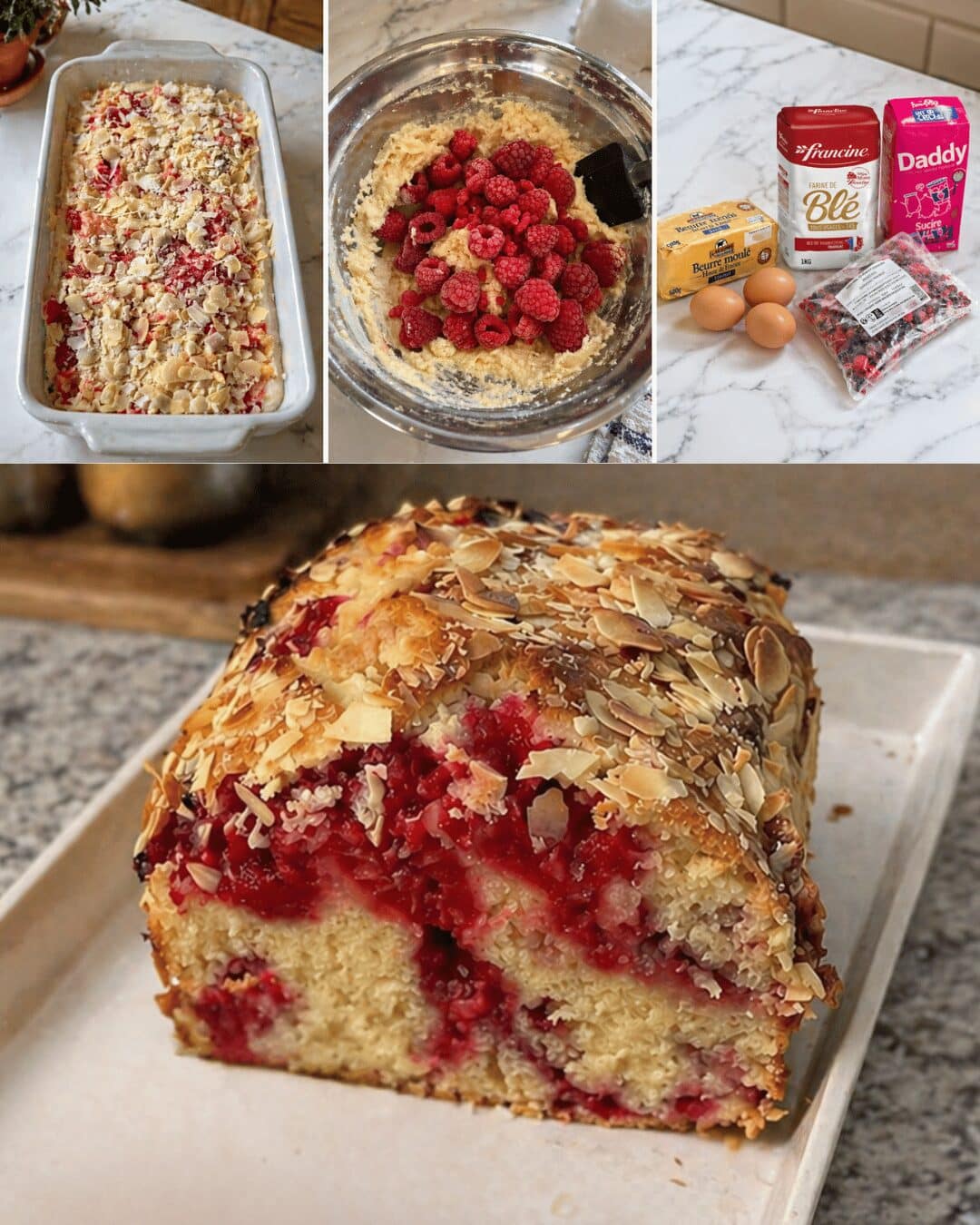 Gâteau Amande & Framboise (Ultra Moelleux & Irrésistible)