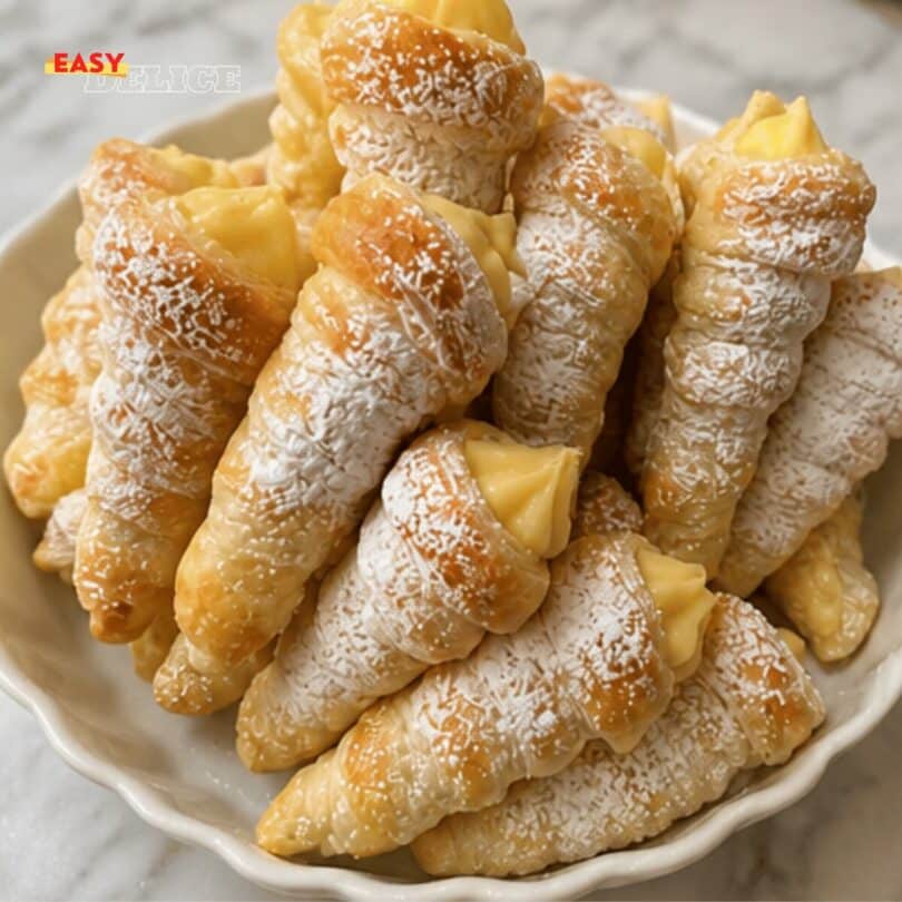 Cornets Feuilletés à la Crème