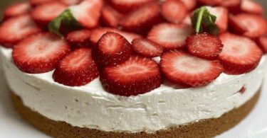 Cheesecake Fraise & Citron Vert Sans Cuisson