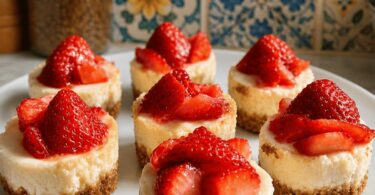 Mini Cheesecakes aux Fraises