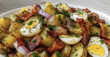 Salade de Pommes de Terre aux Lardons & Œufs