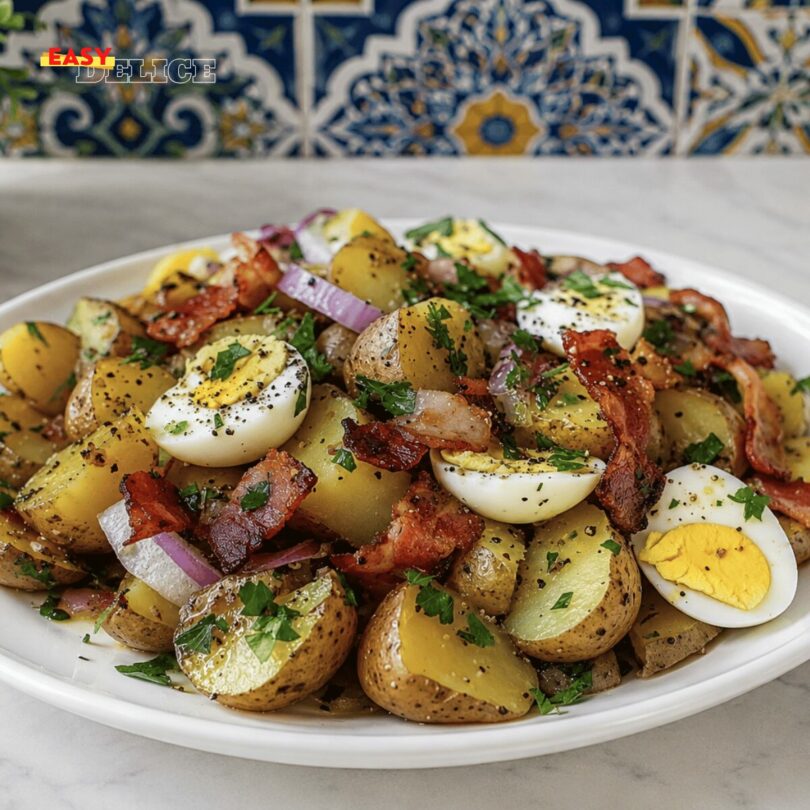 Salade de Pommes de Terre aux Lardons & Œufs