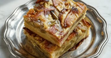  Flaugnarde Pomme-Rhubarbe & Glaçage Croquant au Citron