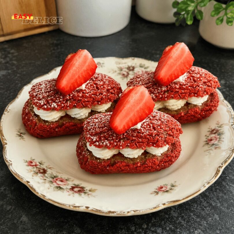 Éclairs Craquelin Vanille & Fraises (Façon Cyril Lignac)