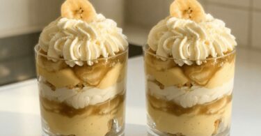 Verrines Banane & Crème Vanillée Façon Banoffee