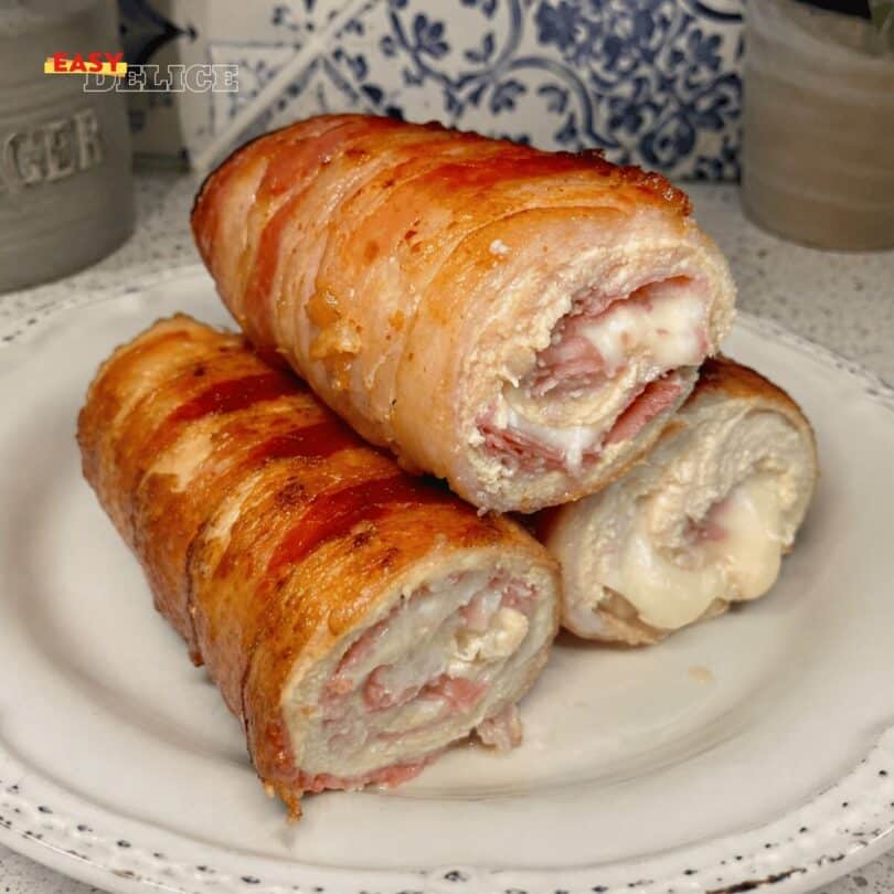Roulés de Poulet Italiens au Bacon & Fromage Fondant 🇮🇹