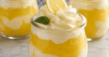 Verrines Nuage Citron & Crème Vanille