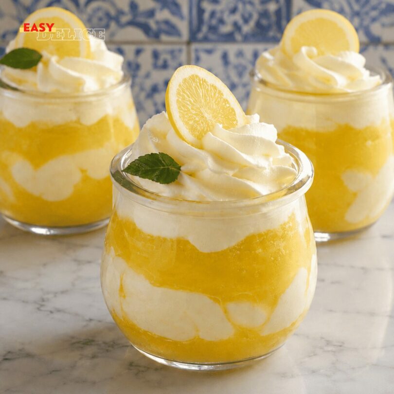 Verrines Nuage Citron & Crème Vanille