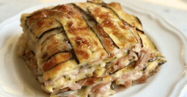  Lasagnes de Courgettes au Jambon & Mozzarella