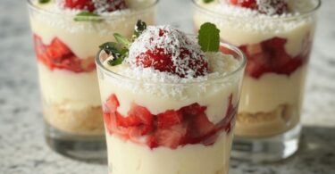 Verrines Coco & Fraises