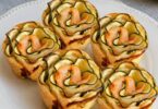 Roses Feuilletées Courgettes & Saumon Fumé