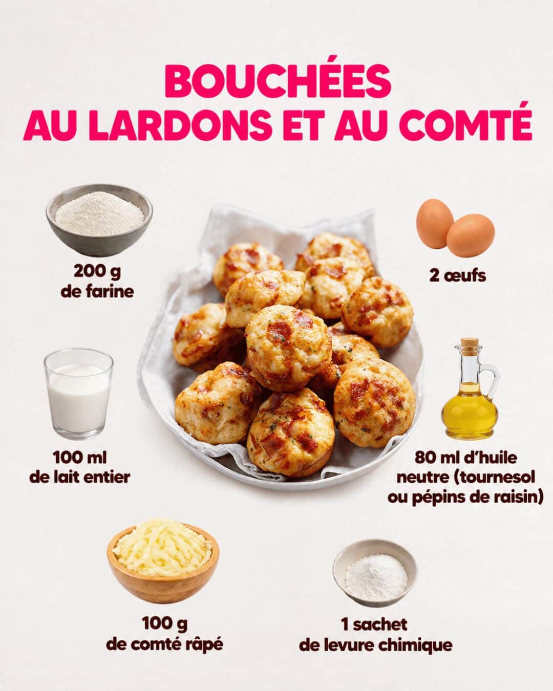 Bouchées au Lardons & Comté