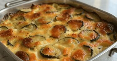 Clafoutis de Courgettes au Chorizo et Fromage Fondant