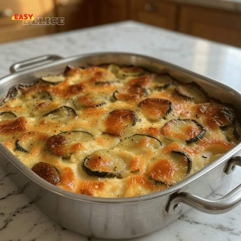 Clafoutis de Courgettes au Chorizo et Fromage Fondant